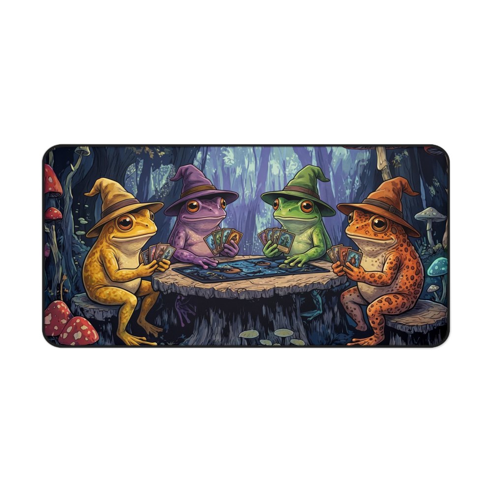 Wizard Frog Fantasy Desk Mat by HOPFGLEN